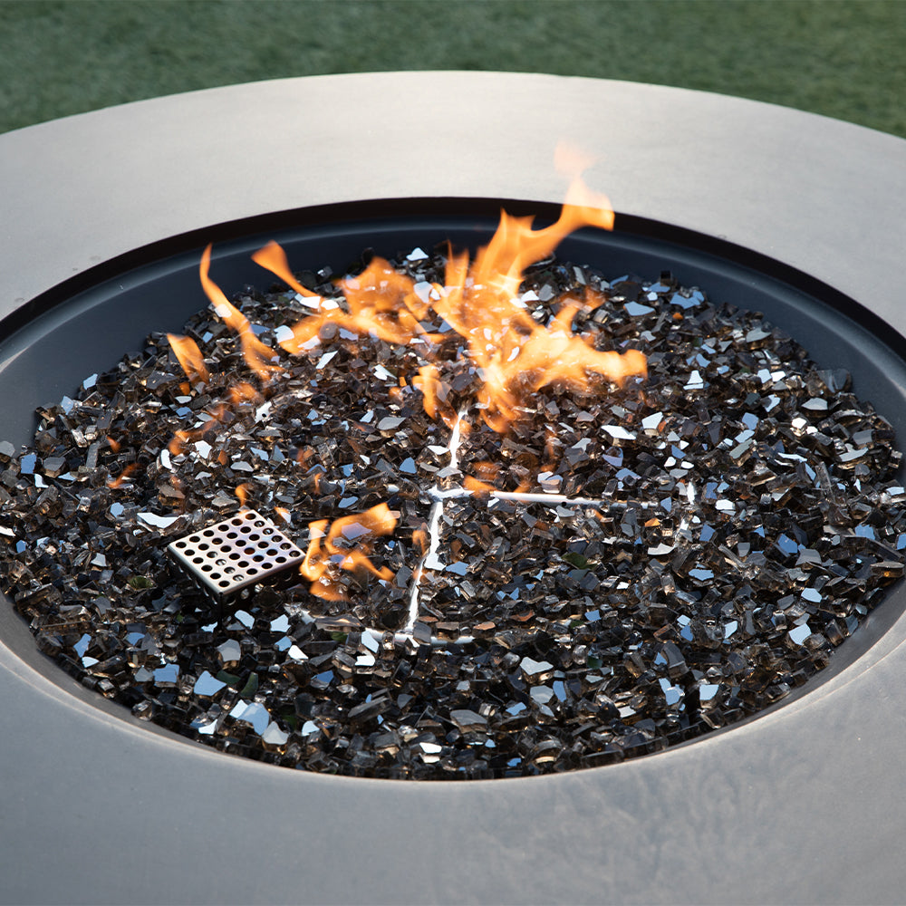 Nimes Outdoor Dark Grey Fire Pit Bowl - view 5