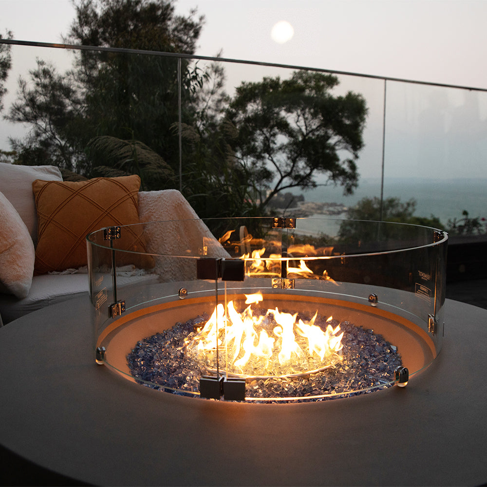 Colosseo Outdoor Light Grey Fire Pit Bowl - view 6