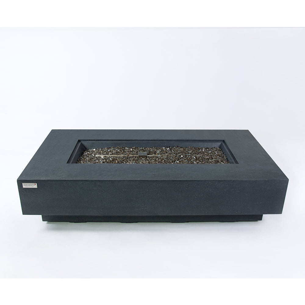 Positano Outdoor Dark Grey Fire Pit Table - view 8