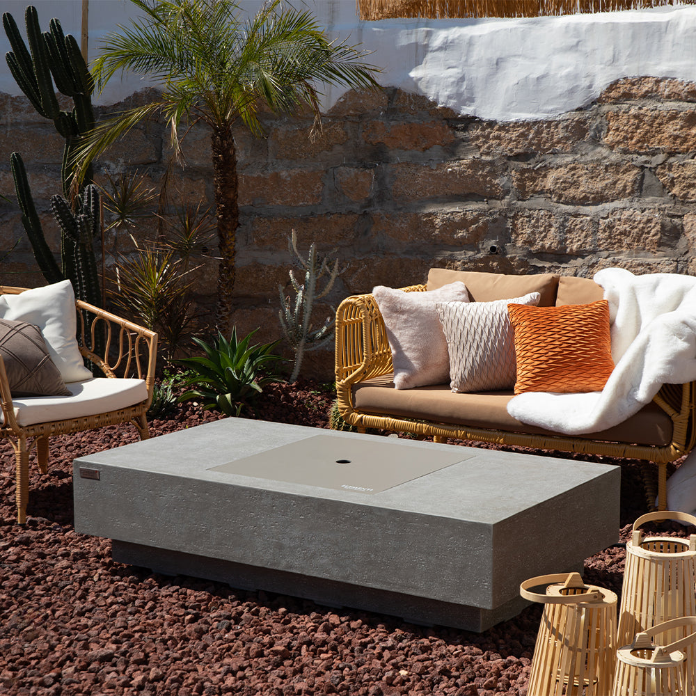 Monte Carlo Outdoor Light Grey Fire Pit Table - view 7