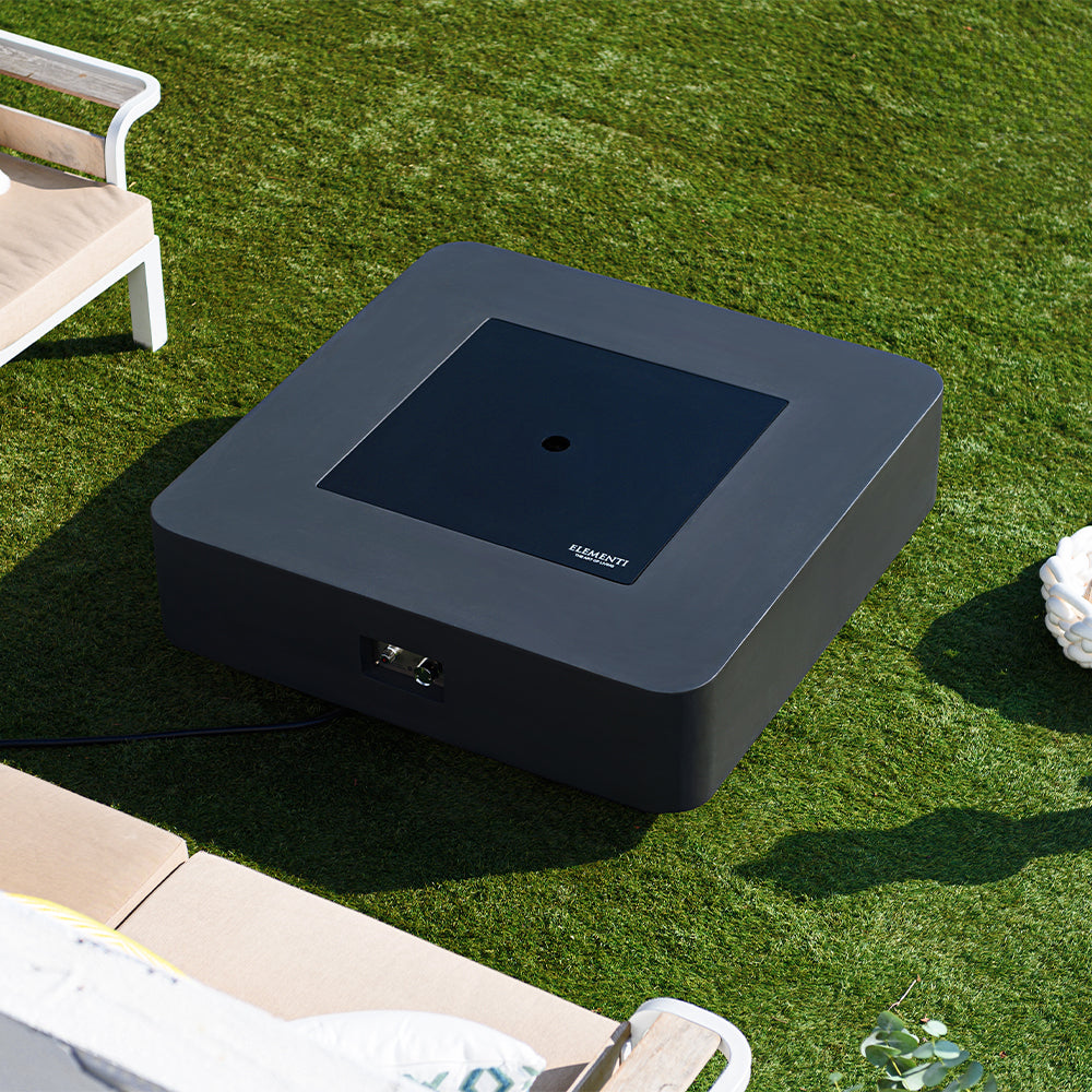 Bergamo Outdoor Dark Grey Fire Pit Table - view 7