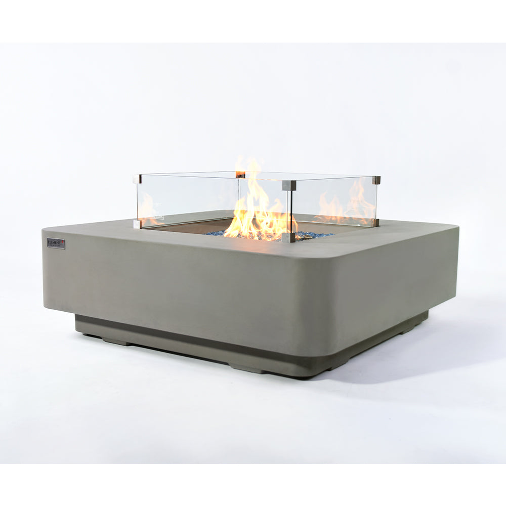 Lucerne Outdoor Light Grey Fire Pit Table - view 11
