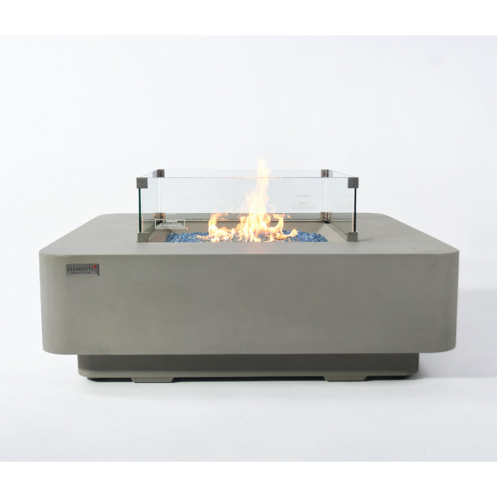 Lucerne Outdoor Light Grey Fire Pit Table - view 12