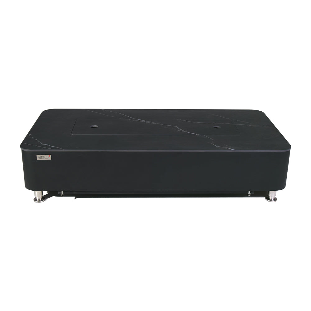 Valencia Outdoor Bulgaria Black Fire Pit Table - Select Fuel Type