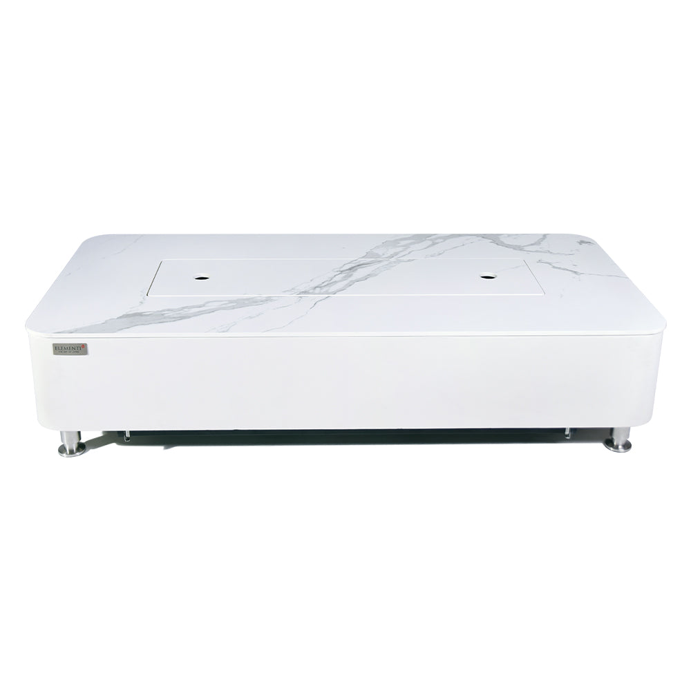Athens Outdoor Bianco White Fire Pit Table - view 11
