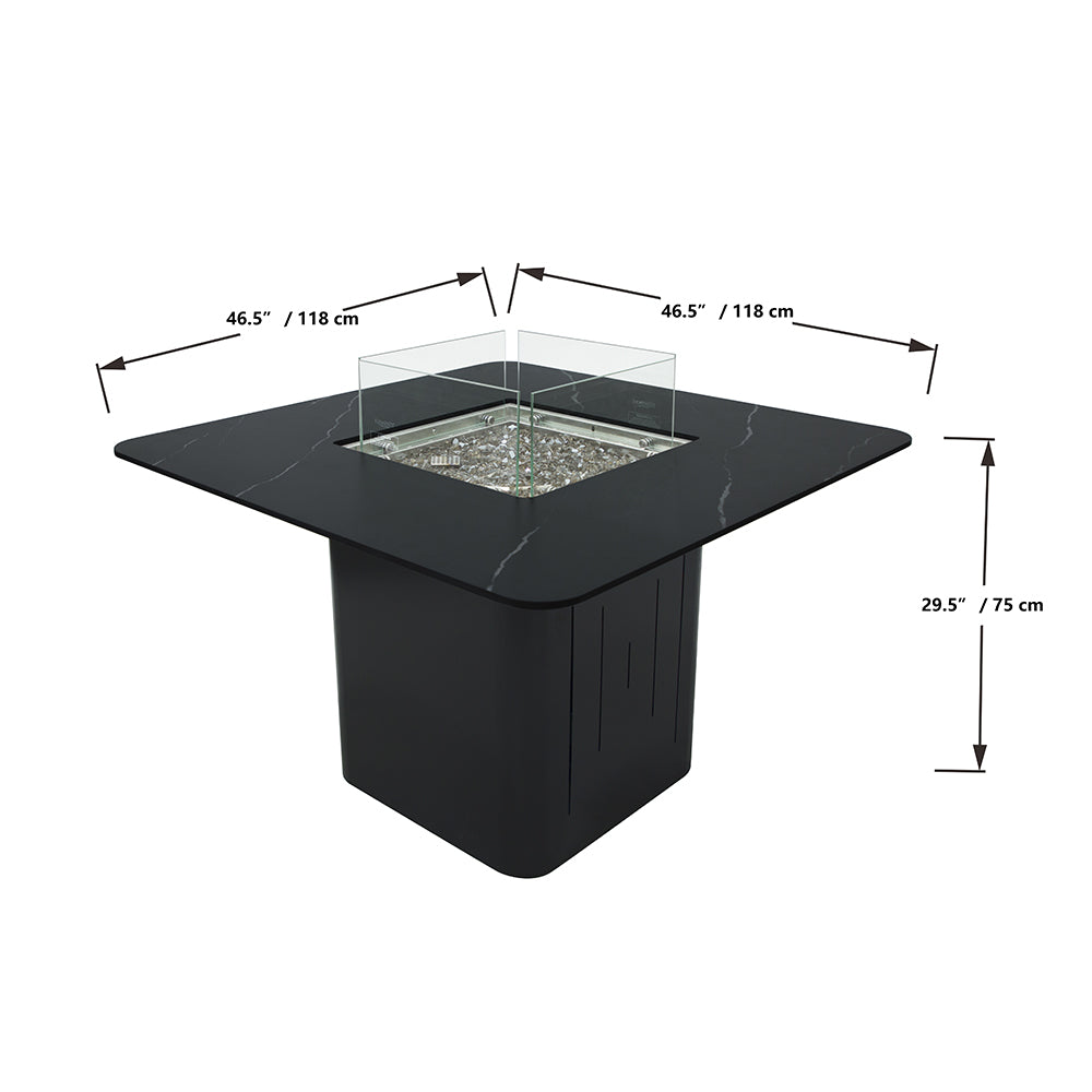 Elementi Plus Propane Fire Pit Black - view 15