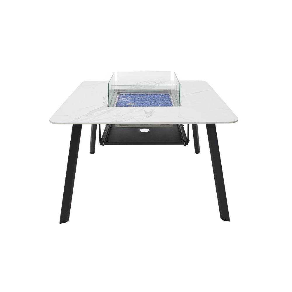 Elementi Plus Helsinki Fire Pit White, 46.5 x 46.5 Inches - view 10
