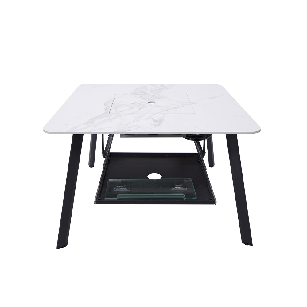 Elementi Plus Helsinki Fire Pit White, 46.5 x 46.5 Inches - view 11