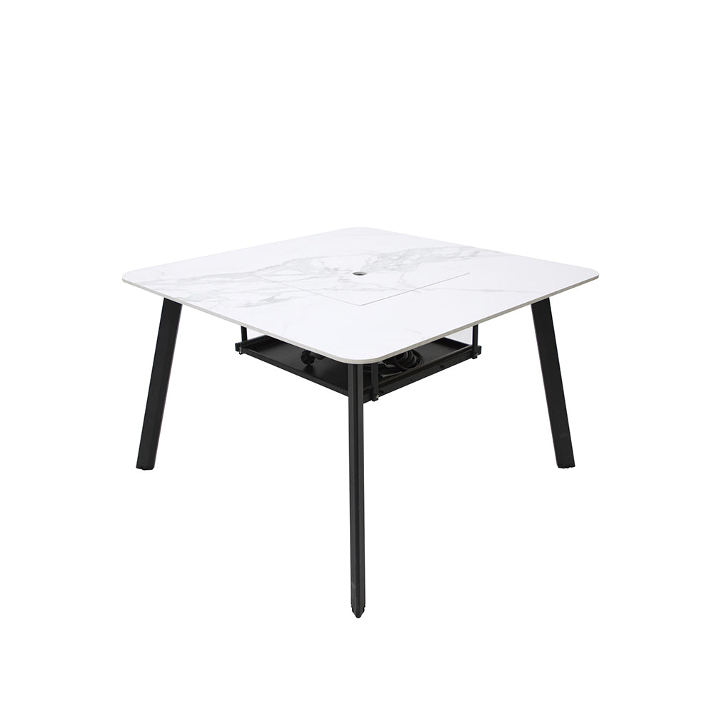 Elementi Plus Helsinki Fire Pit White, 46.5 x 46.5 Inches - view 13