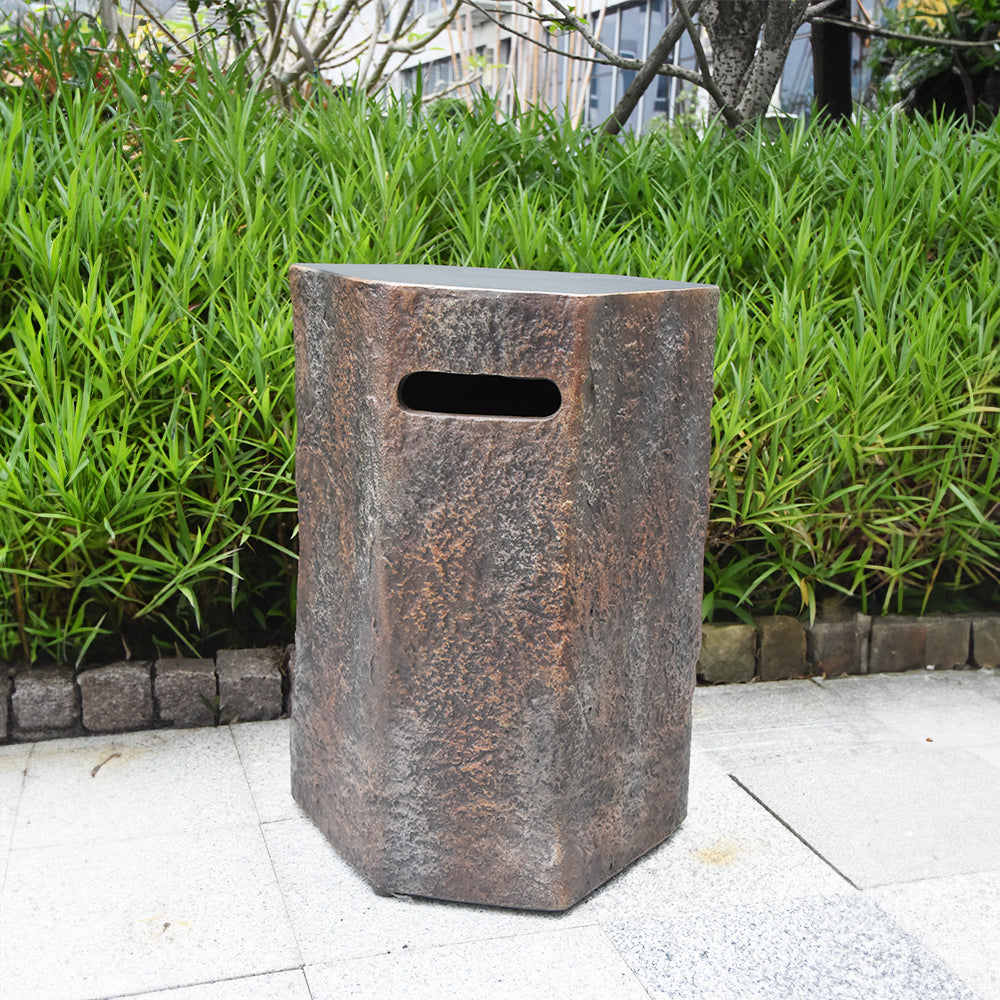 Elementi Outdoor Propane Tank Cover Hideaway Fire pits Accessories Side Table - view 4