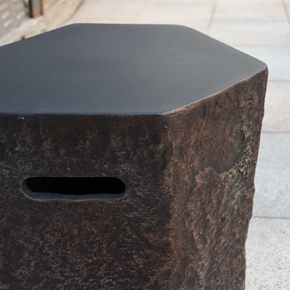 Elementi Outdoor Propane Tank Cover Hideaway Fire pits Accessories Side Table - view 6