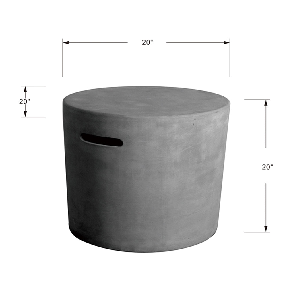 Elementi Outdoor Propane Tank Cover Hideaway Fire pit Accessories Side Table - view 3