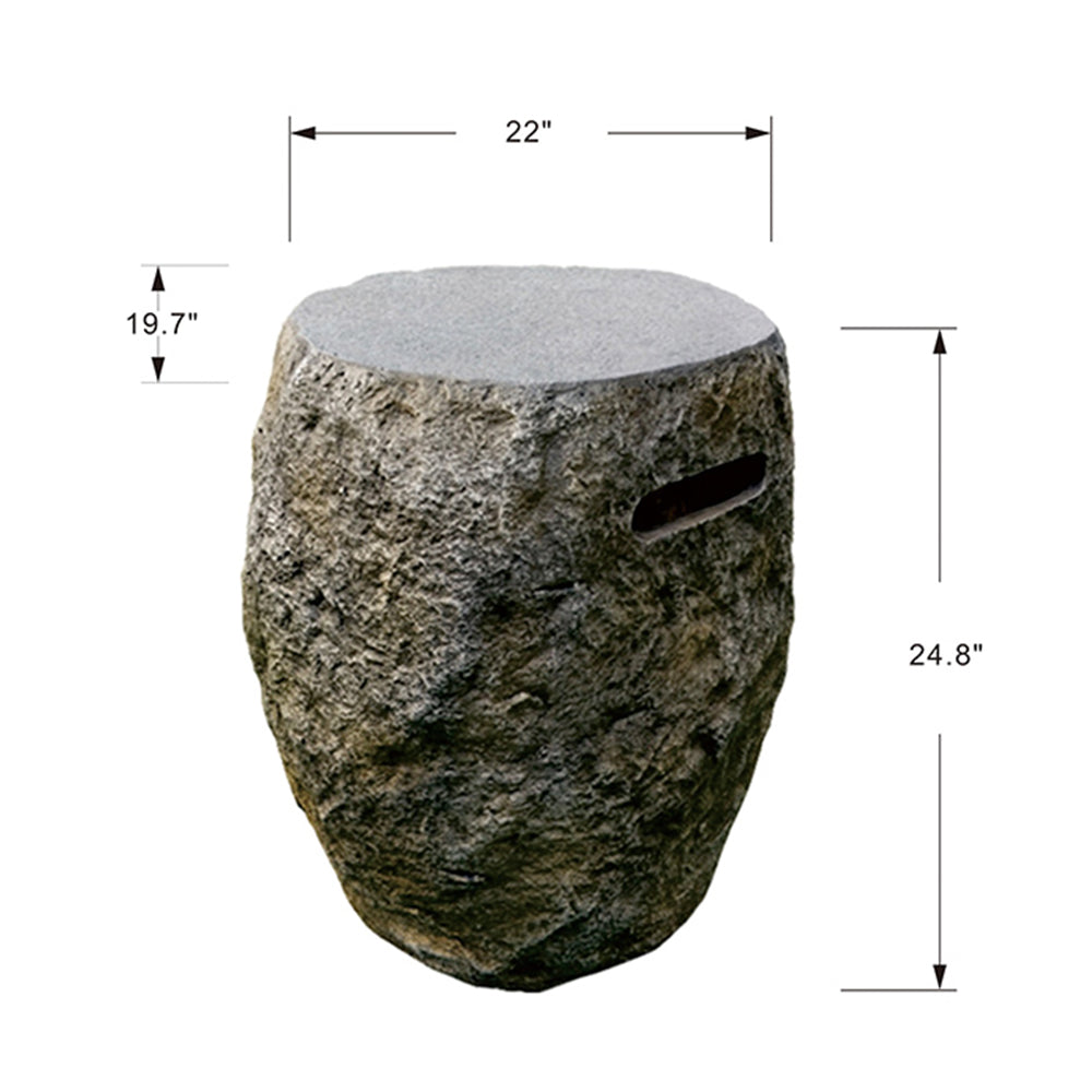 Elementi Outdoor Propane Tank Cover Hideaway Firepits Accessories Side Table - view 3