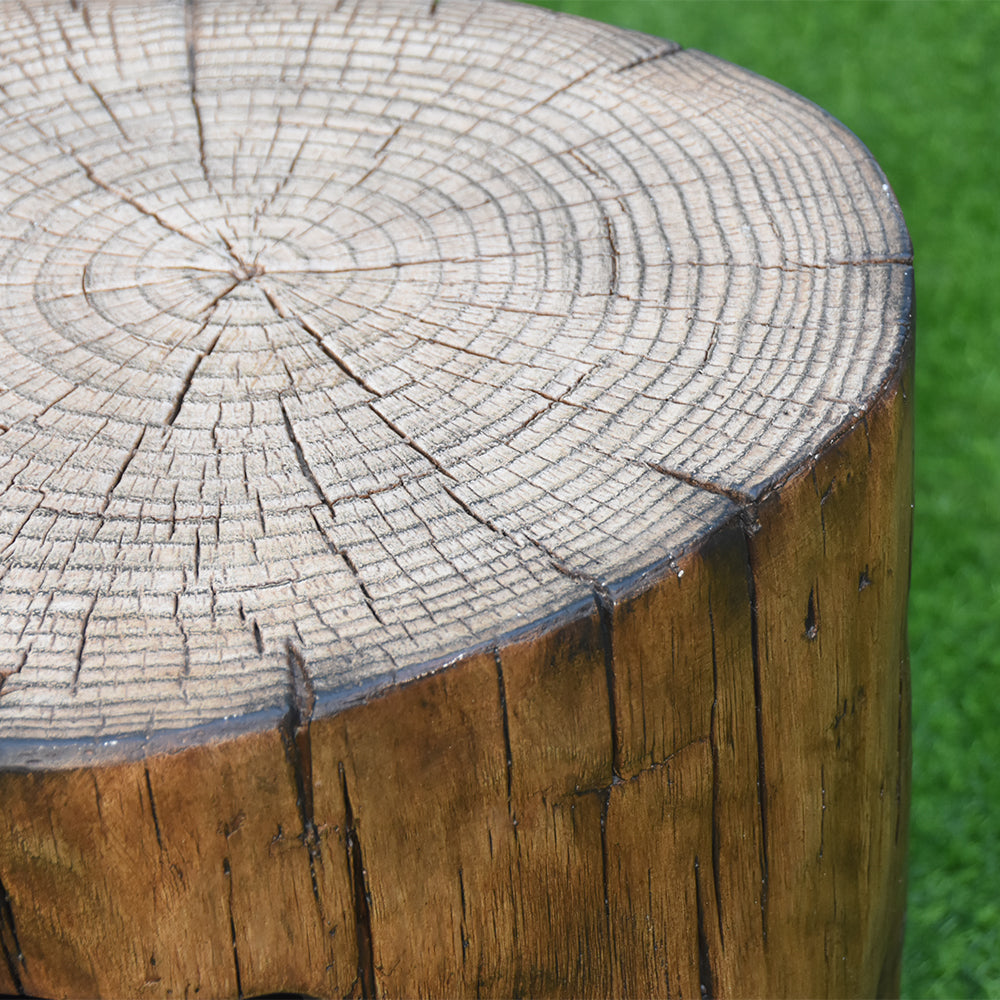 Elementi Outdoor Propane Tank Cover Hideaway Firepit Accessories Side Table-Driftwood - view 6