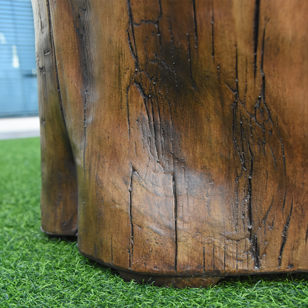 Elementi Outdoor Propane Tank Cover Hideaway Firepit Accessories Side Table-Driftwood - view 7