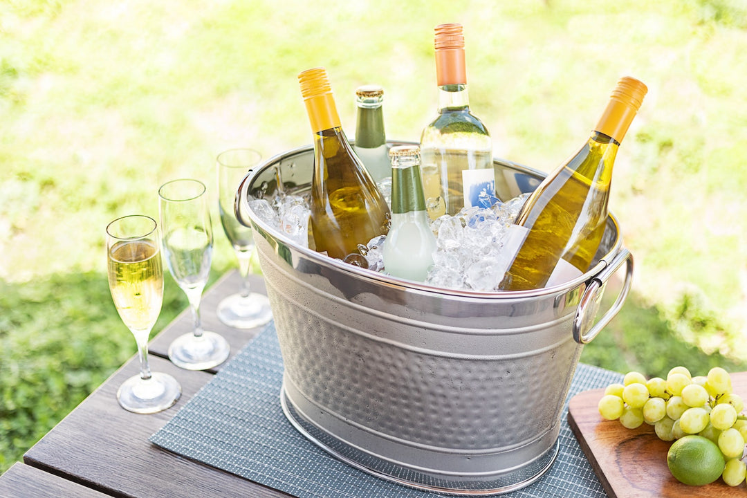 Beverage Tub for Parties Stainless Steel Drink Tub Cooler Ice Bucket - Various Sizes