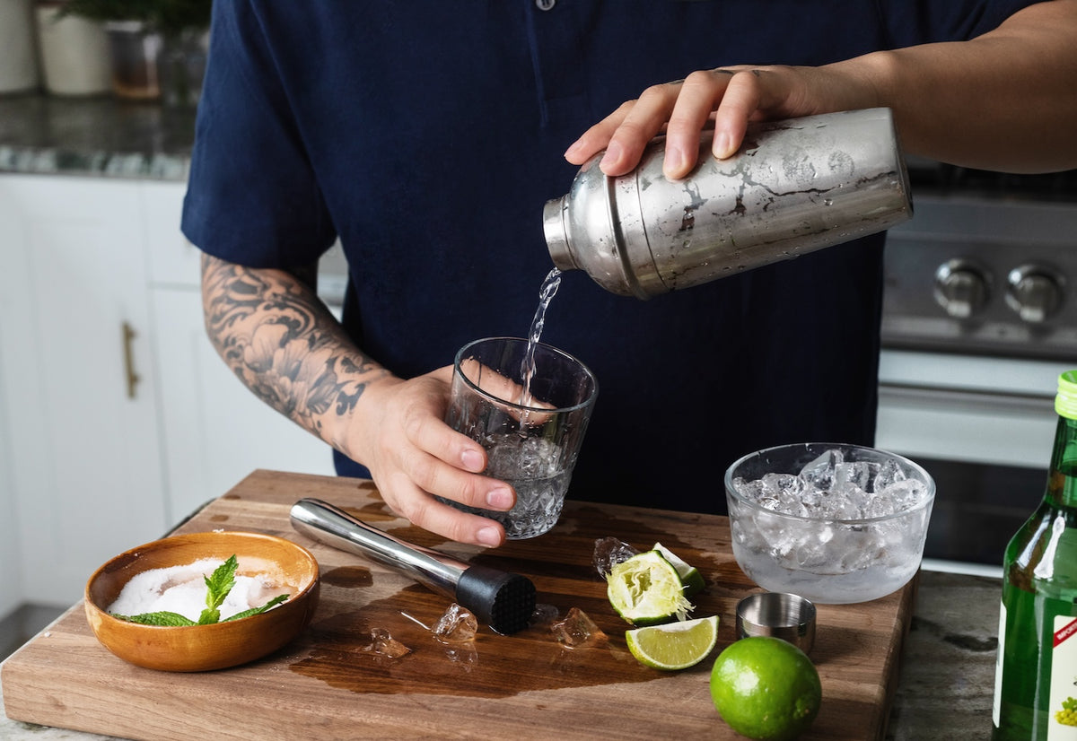 14-Piece Cocktail Shaker Set Bartender Kit with Stand - view 5