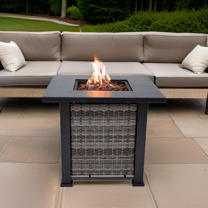 Outdoor Metal Fire Pit Table 50,000 BTUs - Propane Fuel Type