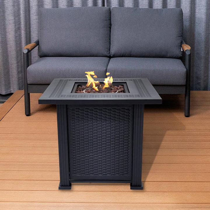 Outdoor Metal Fire Pit Table 50,000 BTUs - Propane Fuel Type