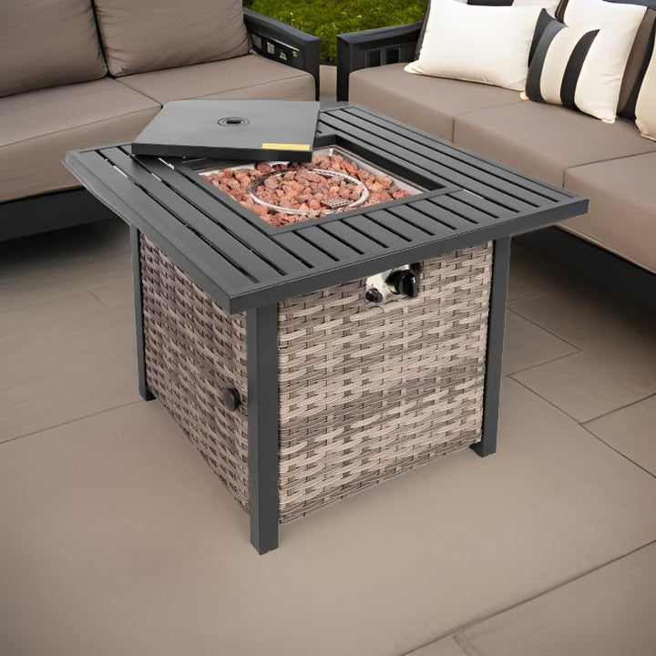Outdoor Metal Fire Pit Table 50,000 BTUs - Propane Fuel Type