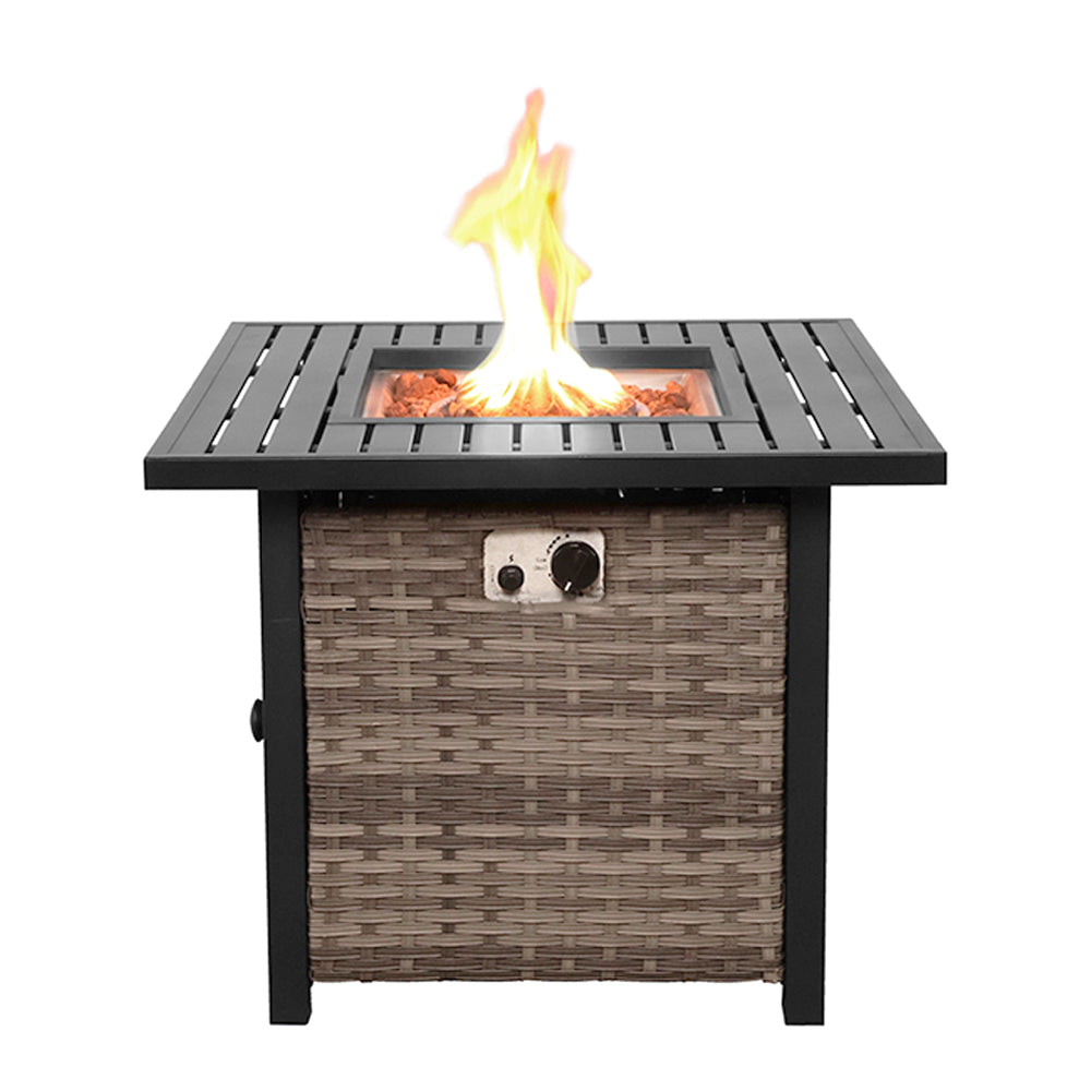 Outdoor Metal Fire Pit Table 50,000 BTUs - Propane Fuel Type