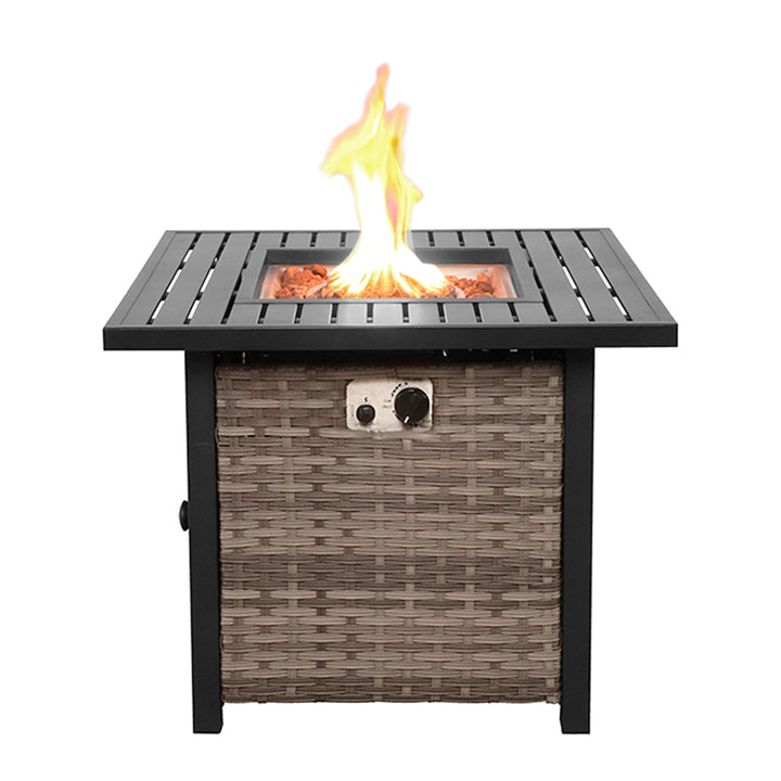 Outdoor Metal Fire Pit Table 50,000 BTUs - Propane Fuel Type