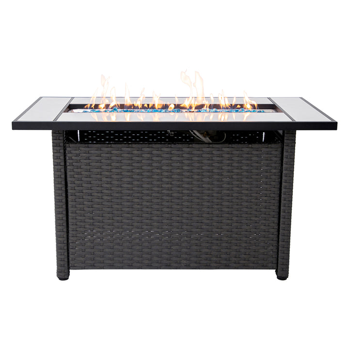 Outdoor Metal Fire Pit Table 50,000 BTUs - Propane Fuel Type