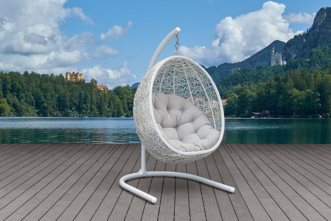 Egg Chair with Stand and Cushion for Outside Hammock Chair