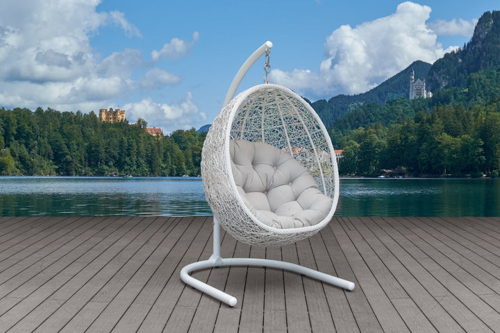 Egg Chair with Stand and Cushion for Outside Hammock Chair