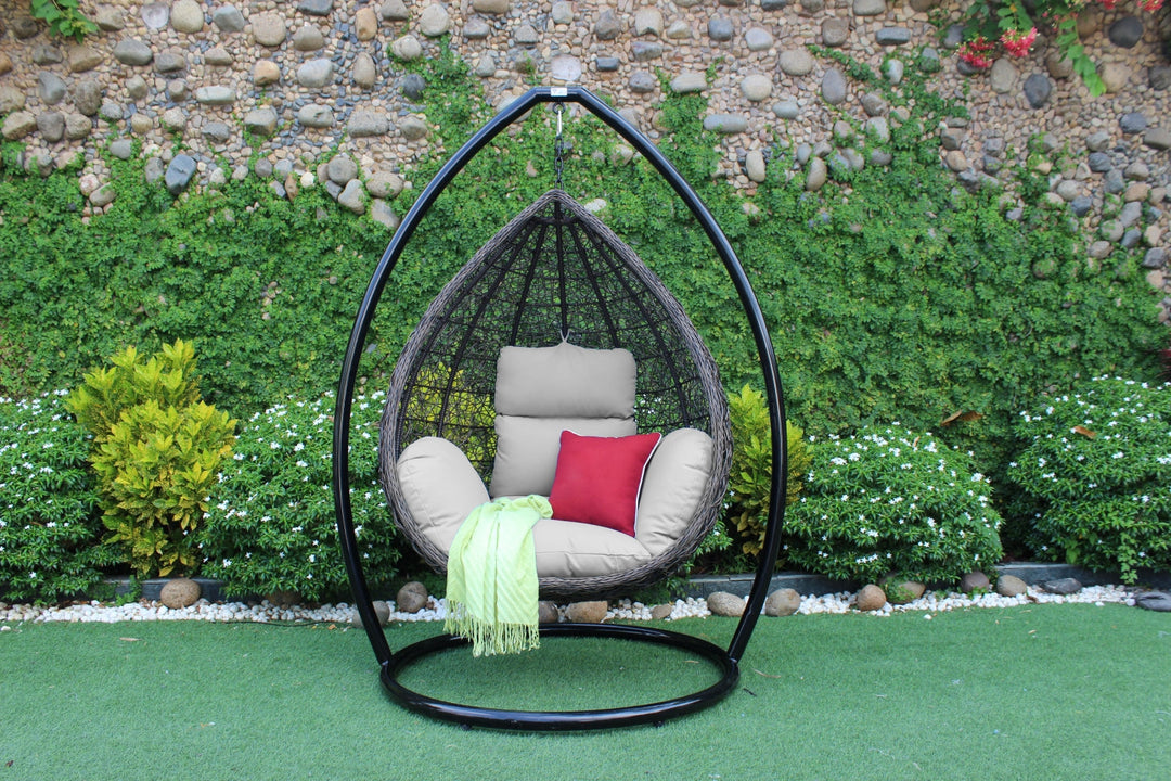 Egg Chair with Stand and Cushion for Outside Hammock Chair