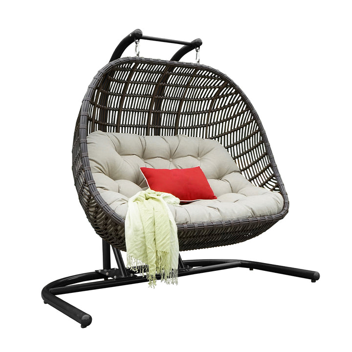 Egg Chair with Stand and Cushion for Outside Hammock Chair