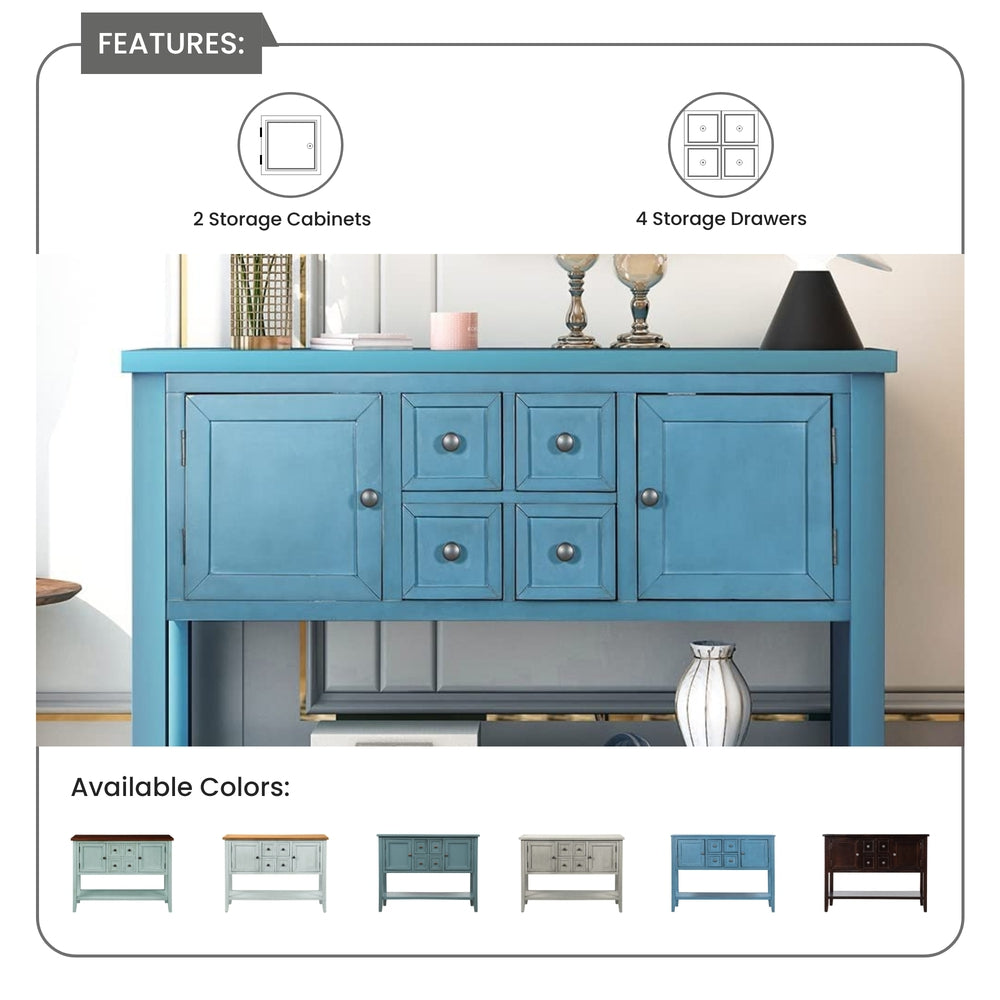 Buffet Sideboard Living Room Console Table - Azure