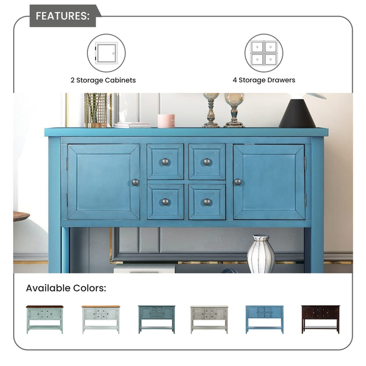 Buffet Sideboard Living Room Console Table - Azure
