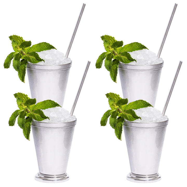 Mint Julep Cups - 8 Piece Set - Silver