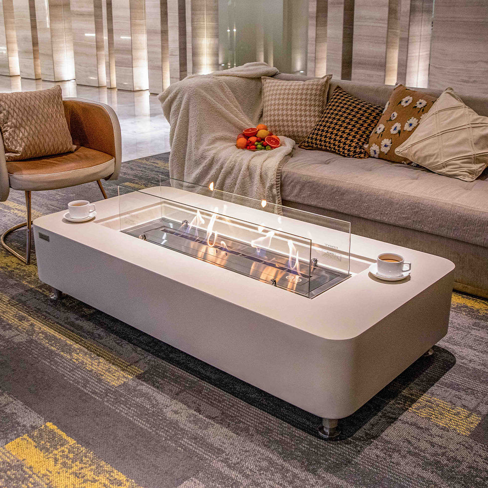 Elementi Sydney Ethanol Fire Pit 61.9 x 29.9 Inches