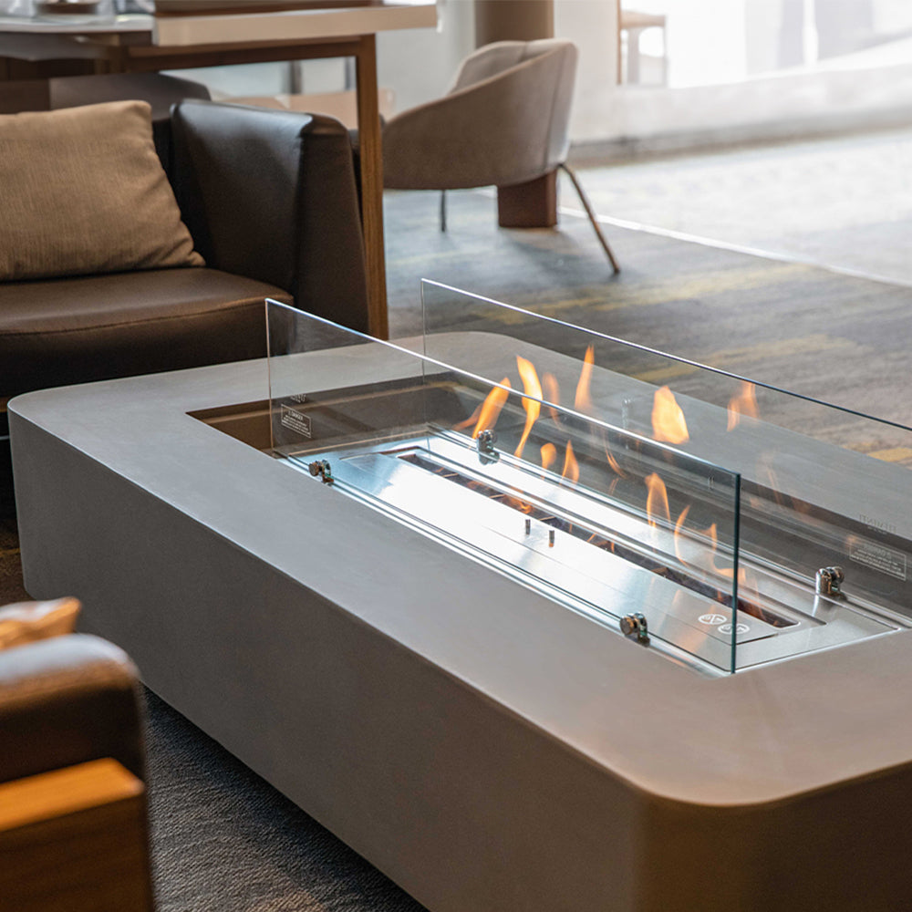 Elementi Sydney Ethanol Fire Pit 61.9 x 29.9 Inches