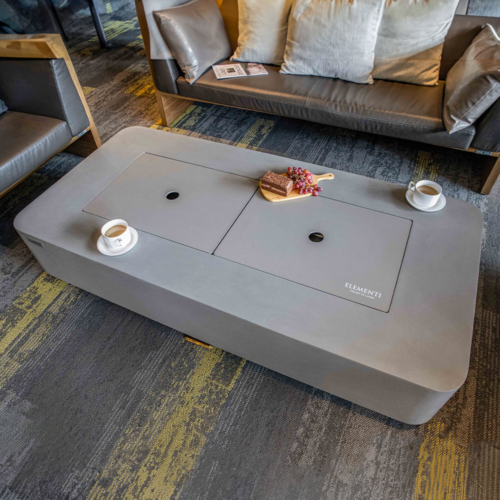 Elementi Sydney Ethanol Fire Pit 61.9 x 29.9 Inches