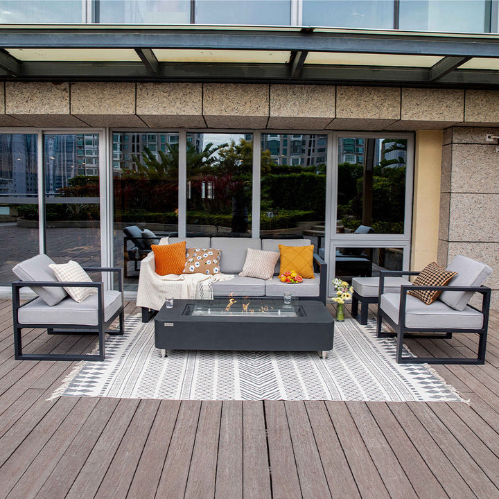 Elementi Sydney Ethanol Fire Pit 61.9 x 29.9 Inches