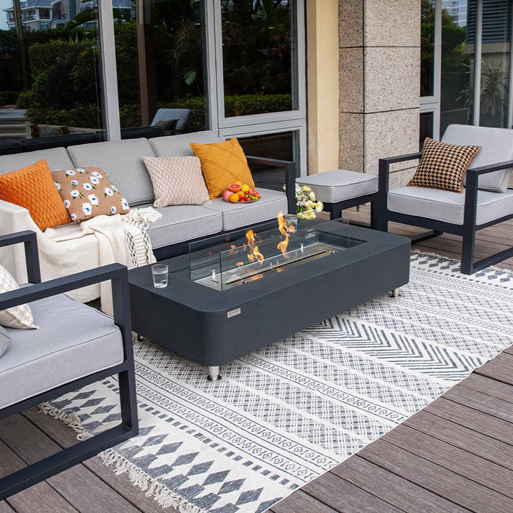 Elementi Sydney Ethanol Fire Pit 61.9 x 29.9 Inches
