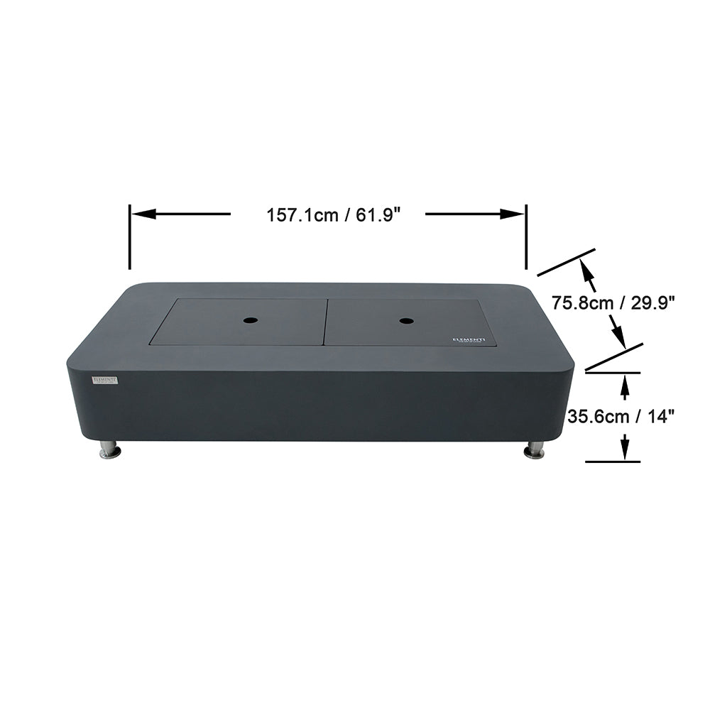 Elementi Sydney Ethanol Fire Pit 61.9 x 29.9 Inches - view 4