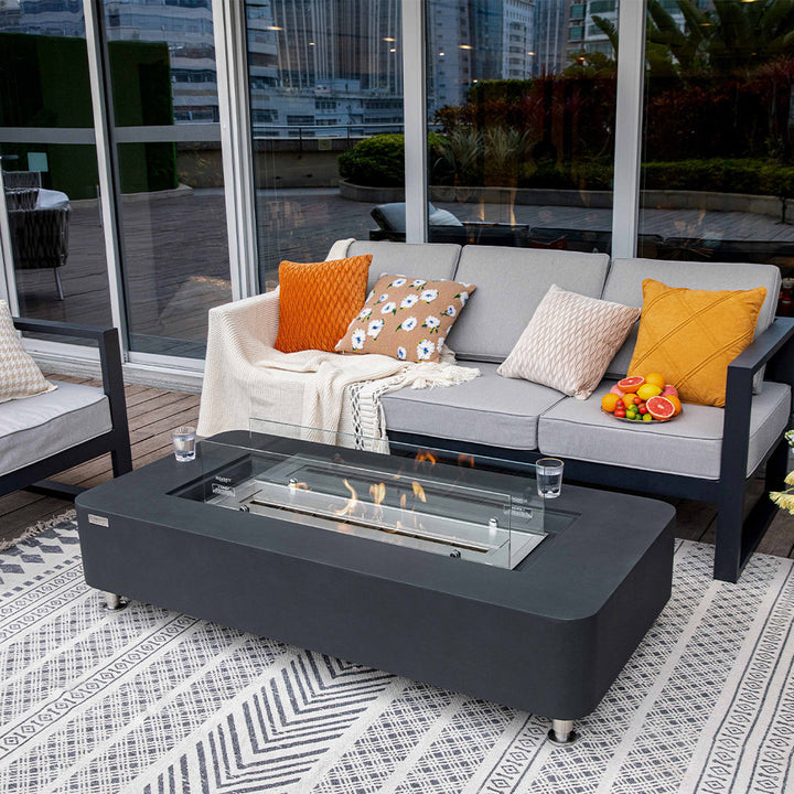 Elementi Sydney Ethanol Fire Pit 61.9 x 29.9 Inches
