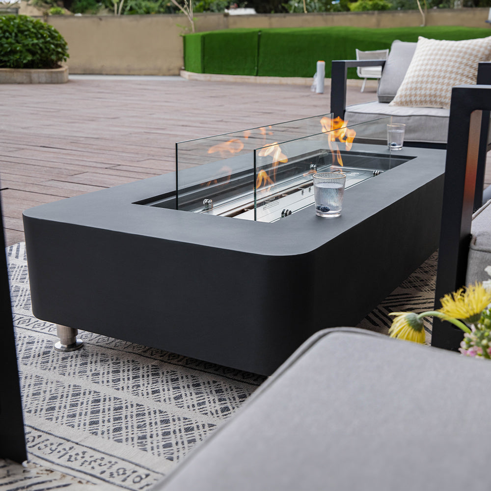 Elementi Sydney Ethanol Fire Pit 61.9 x 29.9 Inches