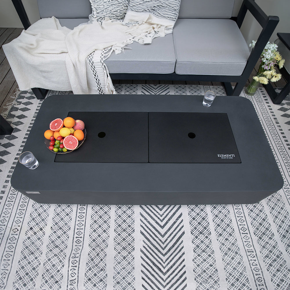 Elementi Sydney Ethanol Fire Pit 61.9 x 29.9 Inches