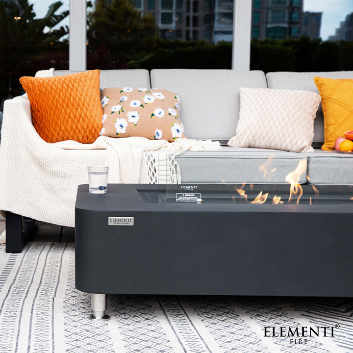 Elementi Sydney Ethanol Fire Pit 61.9 x 29.9 Inches