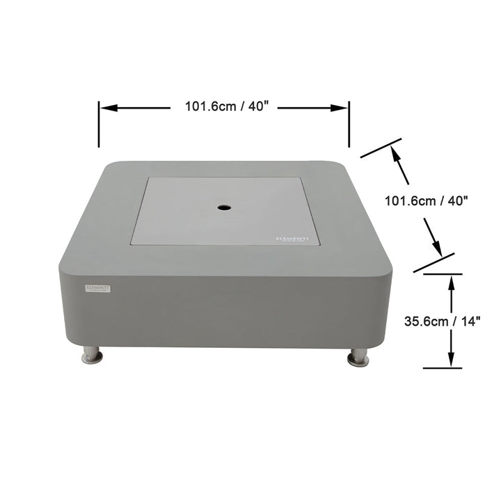 Elementi Perth Ethanol Fire Pit 40 x 40 Inches