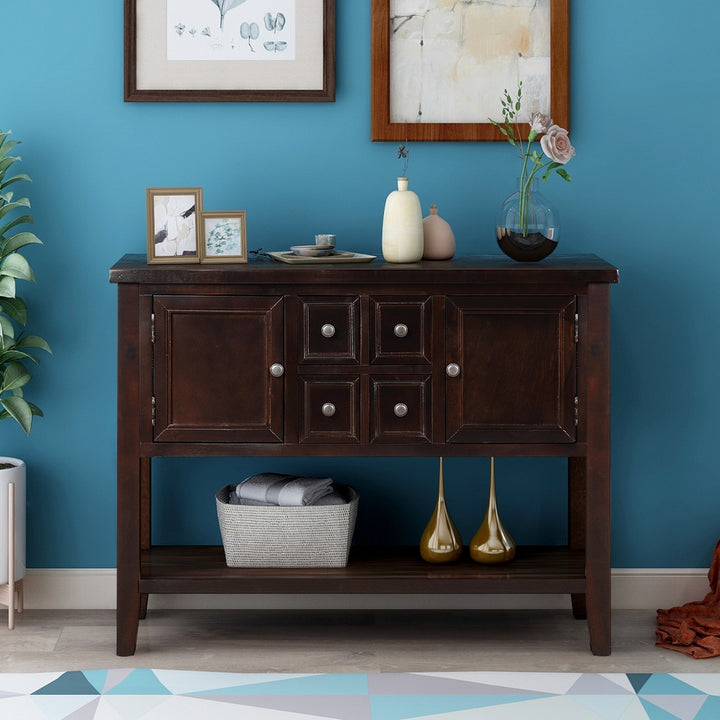 Buffet Sideboard Living Room Console Table - Espresso