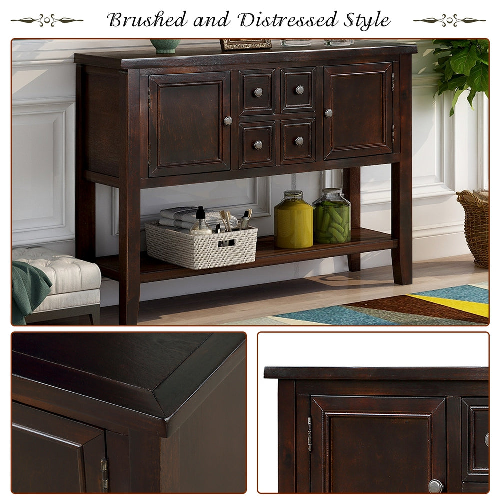 Buffet Sideboard Living Room Console Table - Espresso