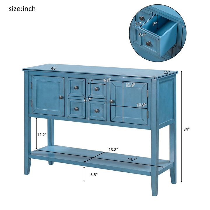 Buffet Sideboard Living Room Console Table - Azure