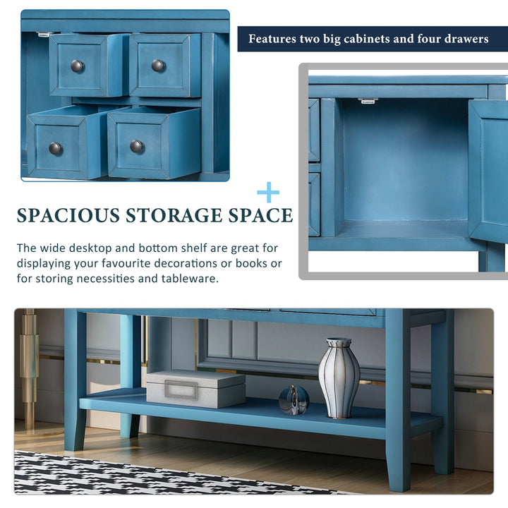 Buffet Sideboard Living Room Console Table - Azure