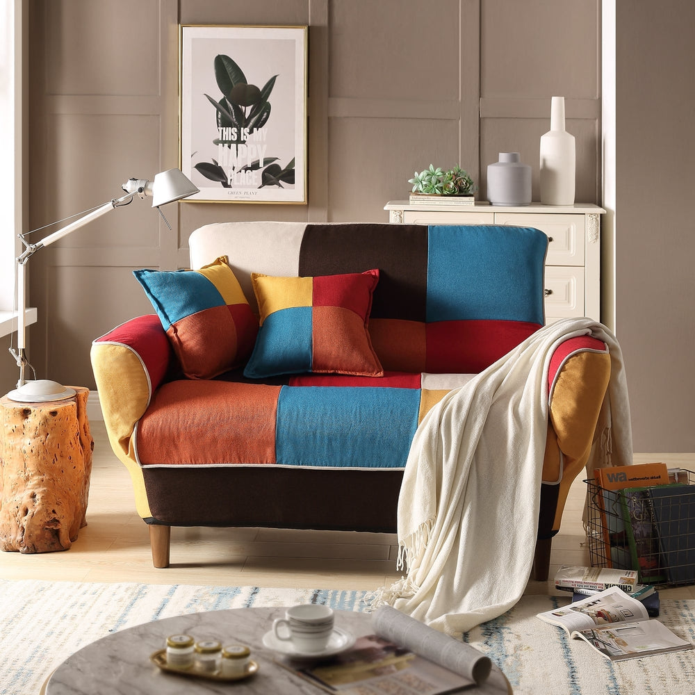 Convertible Futon Sofa Bed Recliner Couch - Multicolor